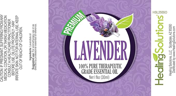 Healing Solutions 30ml Oils - Lavender Essential Oil - 1 Fluid Ounce