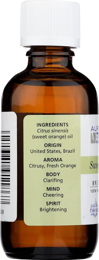 Aura Cacia Essential Oil, Cheering Sweet Orange, 2 fl. oz.