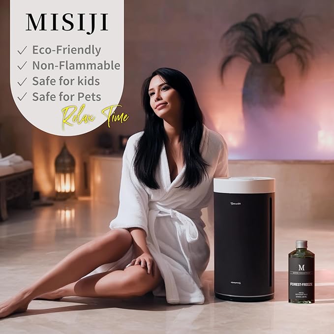 Hotel Collection Diffuser Oil- 6.76 Fl Oz/200ML-Forest-Freeze,Luxury Essential Oils for Diffuser Refill & Machines,Bigger Bottle, Bolder Aroma, Longer Lasting