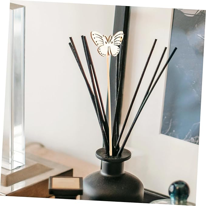 10pcs Butterfly Diffuser Sticks Wood Aroma Diffuser Accessories for Home Decoration Aromatherapy Reeds Decorative Craftsmanship