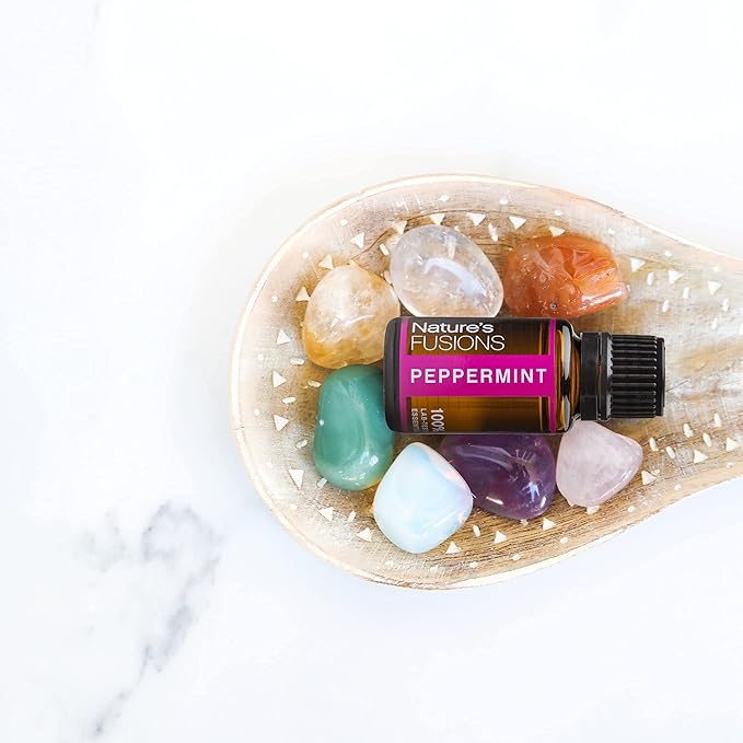Nature's Fusions Peppermint (Supreme), 100% Pure and Natural Essential Oils, Undiluted, Therapeutic Grade for Aromatherapy and Topical Use, .5 Fl Oz (Pack of 1) (15 mL)