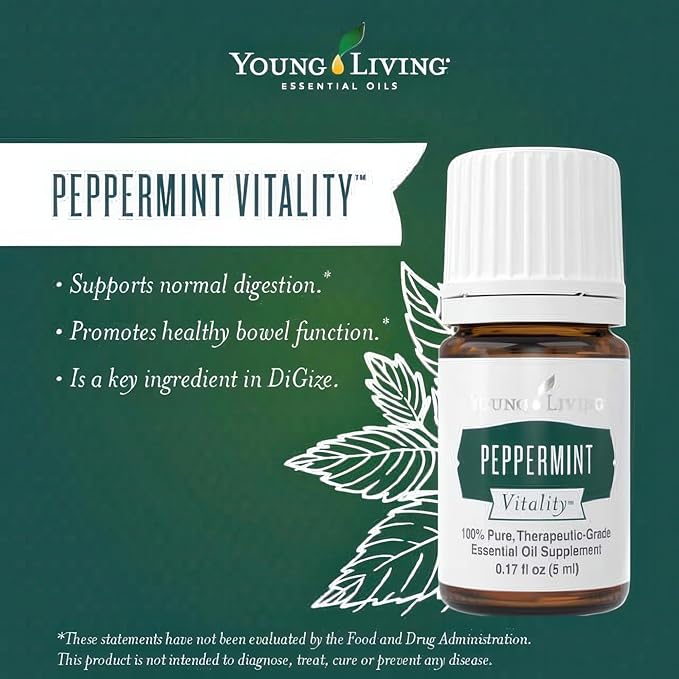 Vitality Peppermint Essential Oil 5ml by Young Living Essential Oils