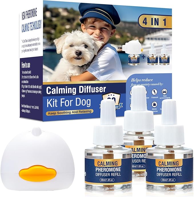 Anxiety Relief Reduce Barking Aggression Fighting Dog Pheromone Calming Diffuser Stress Appeasing Pet Pheromones Diffuser to Calm Kit