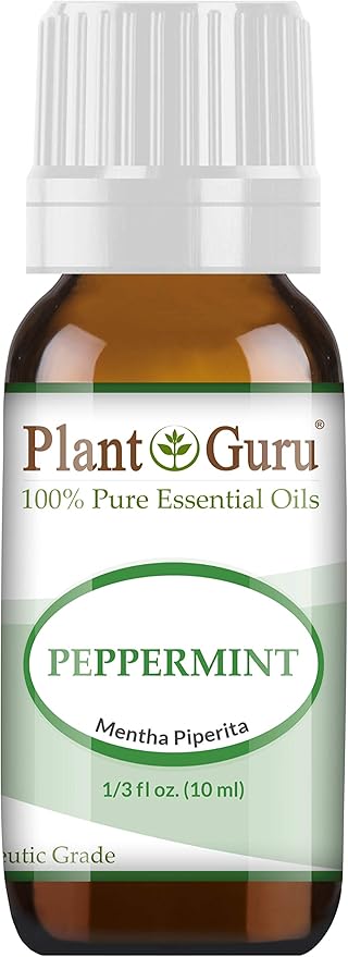 Peppermint Essential Oil 10 ml 100% Pure Undiluted Therapeutic Grade Extract of Mentha Piperita, Great for Aromatherapy Diffuser, Skin Body and Hair