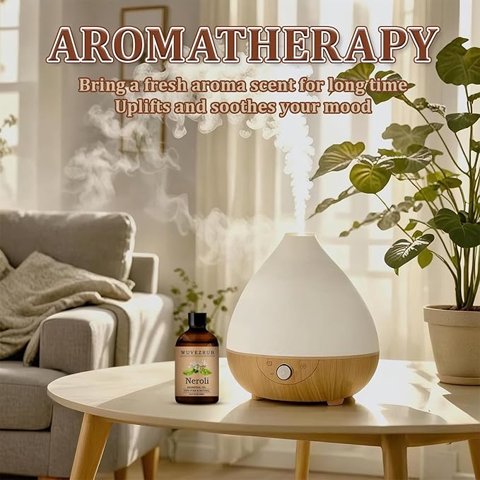 Neroli Essential Oil– Huge 5 Fl Oz, 100% Pure and Natural Essential Oils for Diffuser, Aromatherapy, Soap and Candle Making, Premium Grade Neroli Oil-150ML