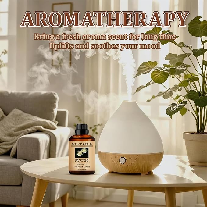 Myrtle Essential Oil 240ML - 100% Pure and Natural Oils for Aromatherapy Diffuser - 8 Fl Oz/Myrtle