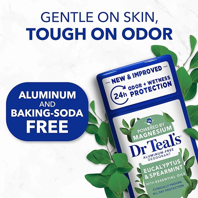 Dr. Teals Eucalyptus Deodorant Gift Set (2 Pack, 2.5oz Ea.) - Eucalyptus Essential Oils with Shea Butter & Arrowroot Powder - Aluminum, Paraben, & Phthalate Free - Dermatologist Tested