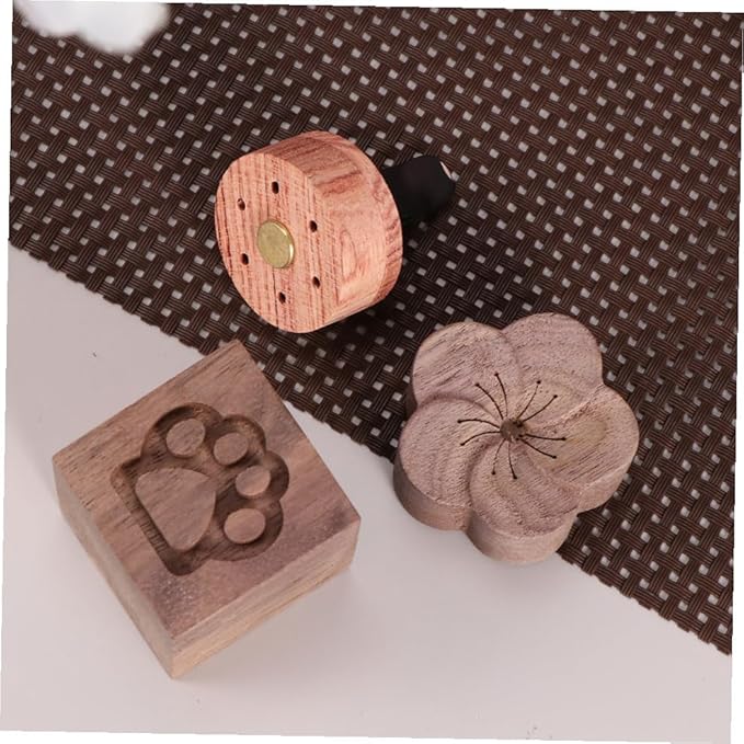 Hemobllo Wood Aromatherapy Essential Oil Diffuser for Home Office Bedroom Plum Blossom Design Natural Smokeless Scent Diffuser Portable Sleep and Relaxation Helper
