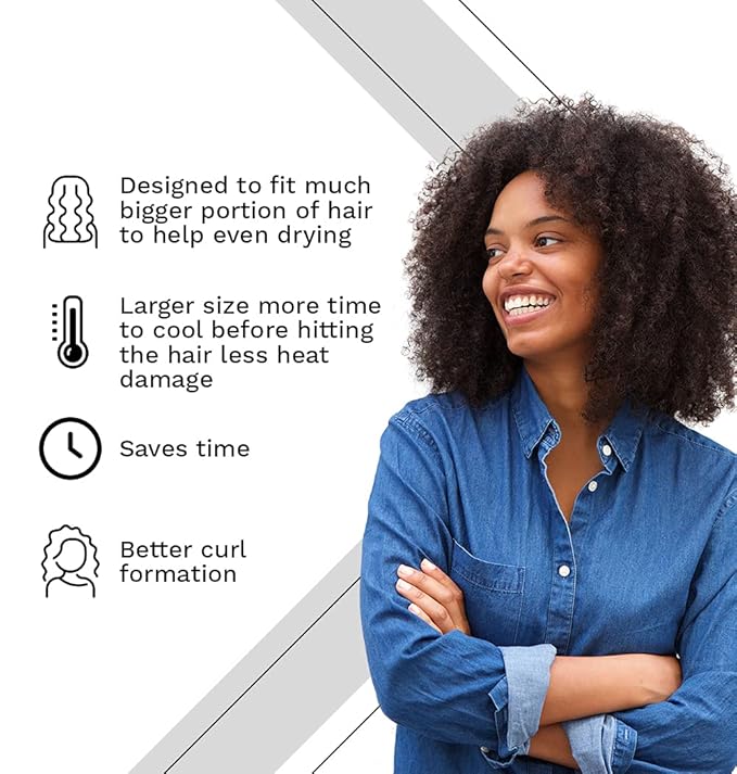 Cooboard CooCurls Hair Diffuser | Large Oval Collapsible Attachment for Hair Dryer for Salon Quality Curls at Home, Larger Size for Quicker Drying Time | NOT UNIVERSAL, Check Below for Sizing