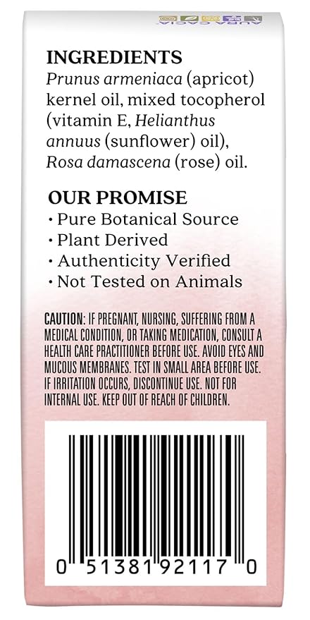 Aura Cacia Rose Roll-On Essential Oil Blend - Pure Rosa Damascena in Apricot Carrier Oil and Vitamin E - Natural Perfume, On-The-Go Aromatherapy | 0.31 Fl Oz (Pack of 1)