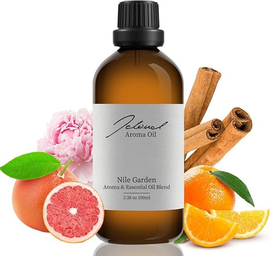 JCLOUD Nile Garden Essential Oil Inspired by Hermes | Hotel Scent - Pure Aromatherapy Diffuser Oil with Orange and Cinnamon, Home Luxury & Hotel Scents for Essential Oil Diffusers - 100mL