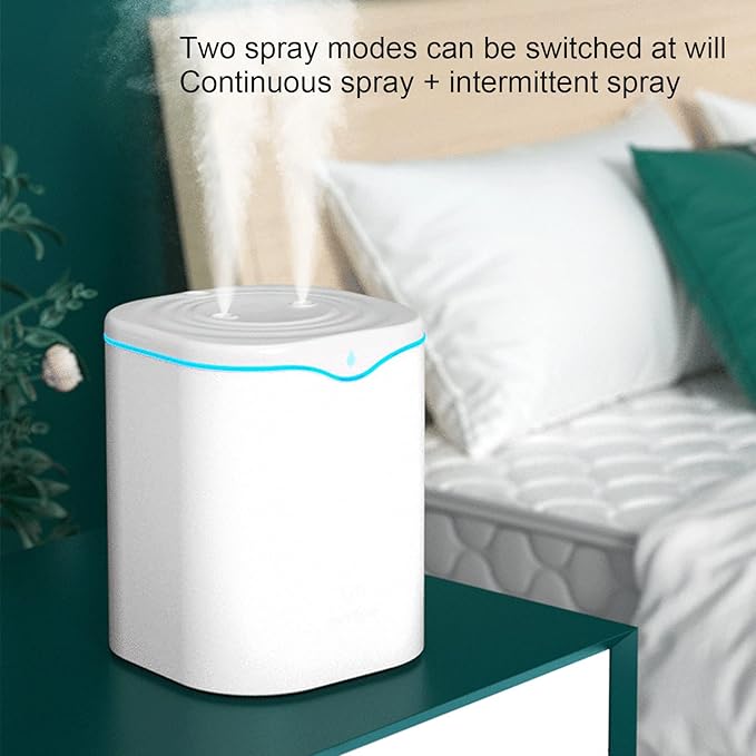 FLEXMAN Double Spray Aroma Diffuser, 2L USB Powered Silent Air Humidifier for Home Bedroom Office