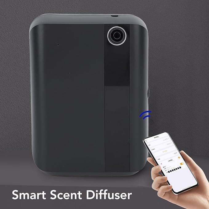 Haofy Smart Scent Diffuser 500ml Capacity Automatic Essential Oil Aromatherapy Machine with Two Fluid Atomization for Hotel Lobby Spa Center Yoga Studio (US Plug 100 to 240V)