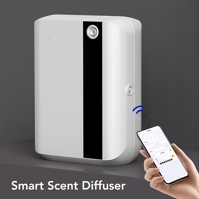 Scent Air Machine, Smart Automatic Diffuser, 500ML Capacity Large Mist Volume Aromatherapy Diffuser, Waterless Essential Oil Diffuser for Hotel Bar KTV Office (US)