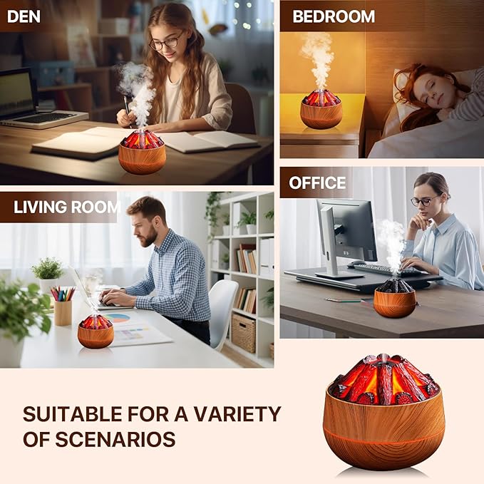 Mini Humidifier, 300ml USB Steam Humidifier with Auto Shut-Off for Bedroom, Living Room, Office, Gym, Plant Care