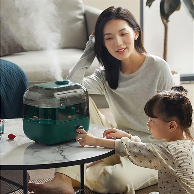 Single Room Humidifiers 5L Large Capacity Humidifier Home Mute Humidifier Top Fill Oil Diffuser Waterless Automatic Power Off Humidifier with Adjustable -360° Rotation Nozzle Cool Mist Humidifier