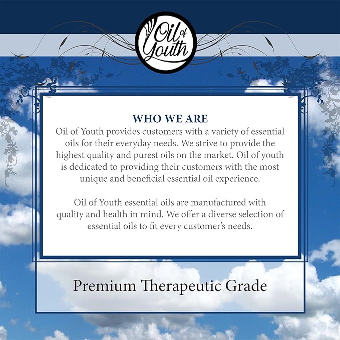 Oil of Youth Neroli Essential Oil Therapeutic Grade 4 fl oz with Dropper for Aromatherapy, Diffuser, Massage, Perfume, and Relaxation