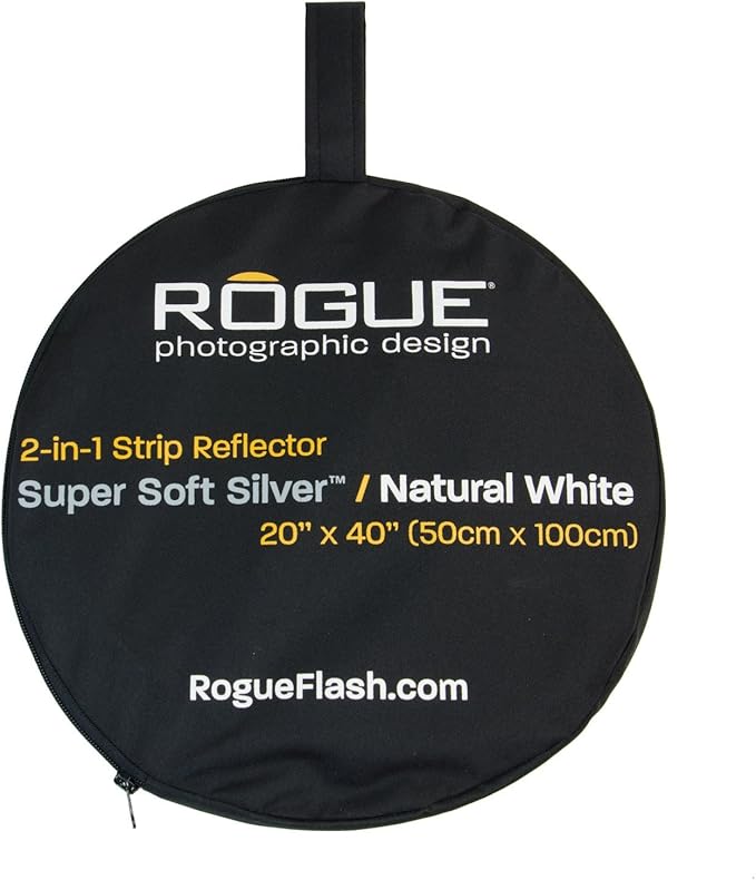 Rogue 2-in-1 Collapsible Reflector - Super Soft Silver / Natural White 20x40"