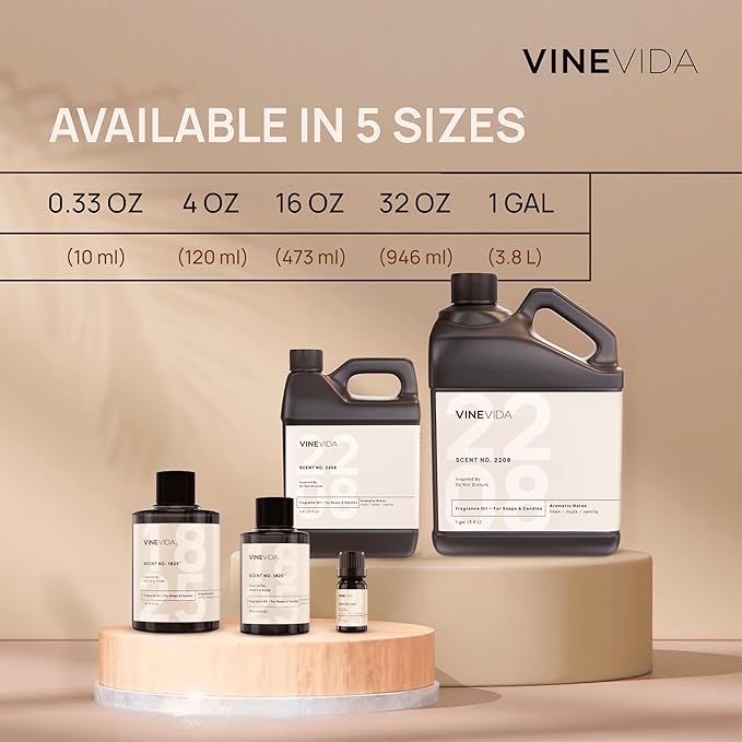 VINEVIDA [4oz] Scent No.75 Fragrance Oil for Candle & Soap Making - Made in USA Natural Candle Scents