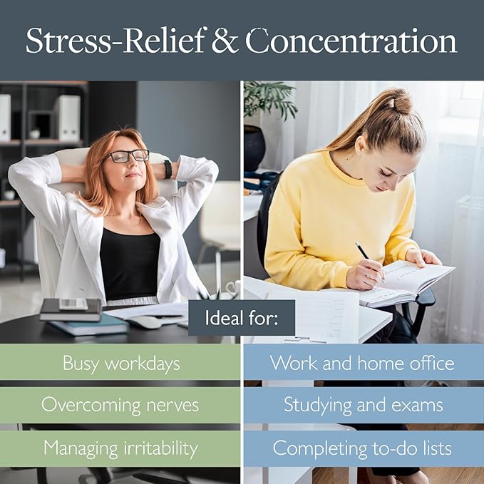 Scentered Aromatherapy Balm Sticks for Stress-Relief & Focus - Roll On Essential Oil Blends of Rosemary, Mint, Chamomile - Aromatherapy Gifts for Women - De-Stress & Focus