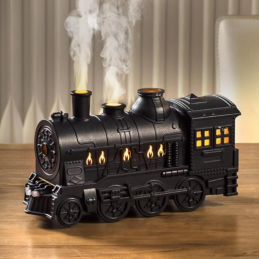 Essential Oil Diffuser 300ML Train Cool Mist Humidifier Quiet Aromatherapy Diffuser with Night Light for Bedroom Desk Auto Shut-Off