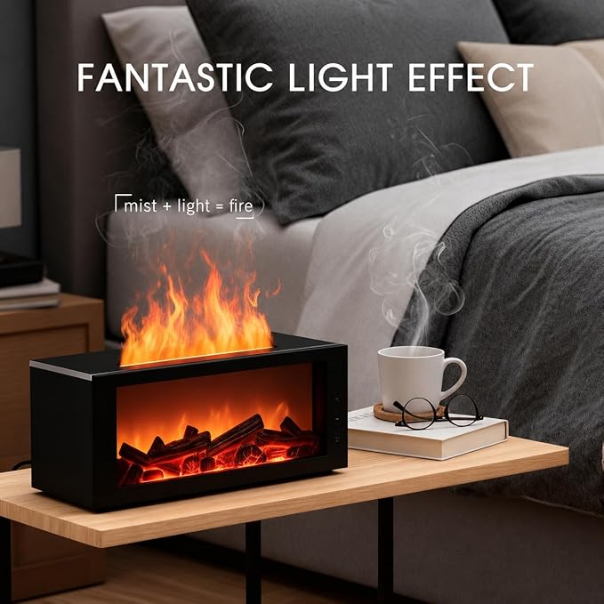 Essential Oils Diffuser with Remote Control- Aromatherapy Aroma Humidifier, Upgrade 7 Colors Noiseless -Quiet Ultrasonic Aromatherapy Device with 7-Color LED Night Light Home