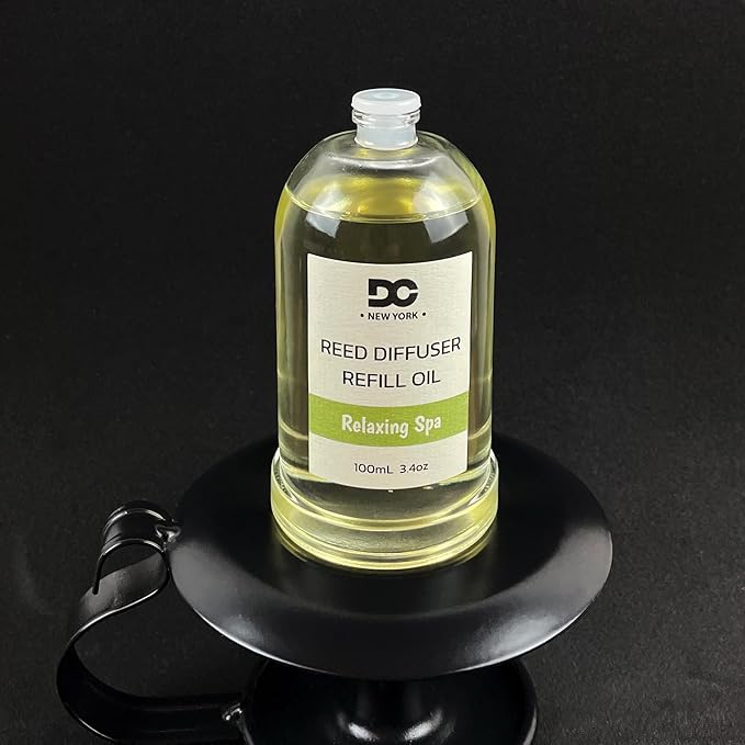 Daniella's Candles Relaxing Spa Reed Diffuser Refill Oil, 3.4oz/100ml, Premium Fragrance Oil, Home Fragrance, Long Lasting, Oil for Reed Diffuser