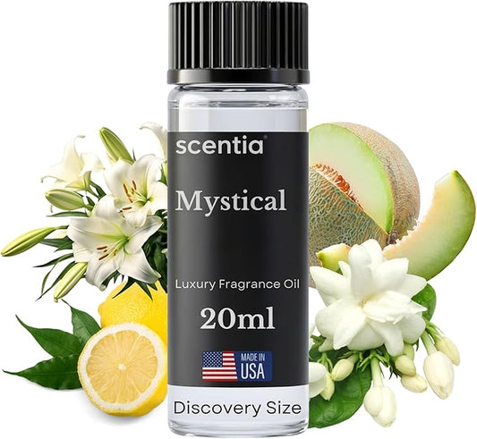Scentia Mystical Aromatherapy Oil for Diffuser – Hotel Scent Inspired by Wynn Las Vegas – 20 mL – Melon, Raspberry & Jasmine Natural Fragrance Oil for Waterless & Cold Air Diffusers, Made in USA