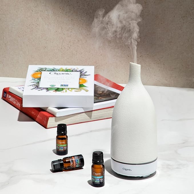 Cliganic USDA Organic Spearmint Essential Oil, 100% Pure Natural Undiluted, for Aromatherapy (10ml) | Non-GMO Verified
