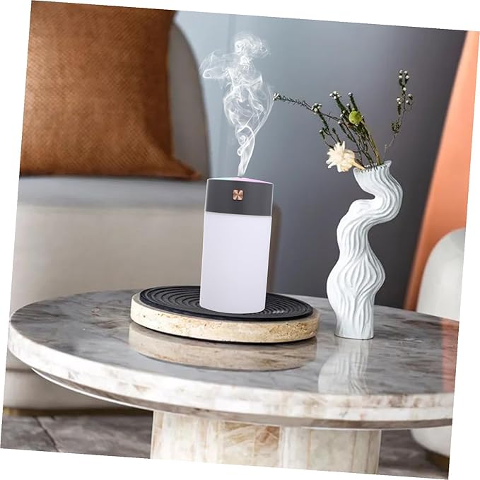 NUOBESTY Multipurpose USB Desktop Air Freshener Humidifier with Essential Oil Diffuser Portable Low-Noise Vehicle Aromatherapy Mist Maker for Bedroom Office Travel Moisturizing Dry Skin