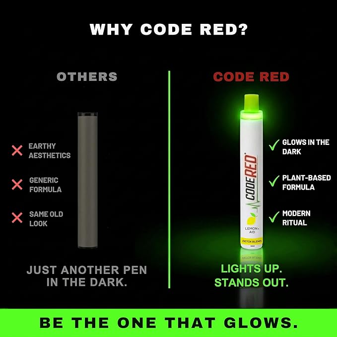 Code Red V-Aid Mullein Herbal Stick - Plant-Based Herbal Breathing Stick with Vitamin C, Mullein, Thyme & Lemon - Mullein Relaxation for Daily Balance - 600 Uses