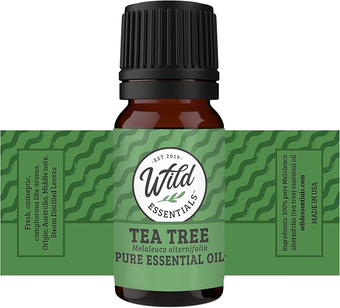 Wild Essentials Top 6 Piece Single Note Essential Oil Set -100% Pure Therapeutic Grade Aromatherapy Kit with Lavender, Eucalyptus, Tea Tree, Orange, Lemongrass, Peppermint - 10ml, Made in The USA