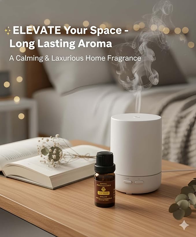 Hotel Diffuser Oil Essential Oils Set, Inspired by Luxury 5-Star Hotel, Baccarat Rouge, Dream On, Dubai, My Way, Santal, Fragrance Oil Set (5X10ML (0.34 fl oz), Hotel)