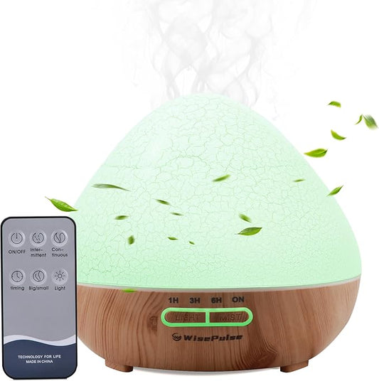 Essential Oil Diffuser for Home: 500ml Oil Diffuser 7 Colors Light Aroma Diffuser with Remote Control for Home, Office, Bedroom, Child’s Room