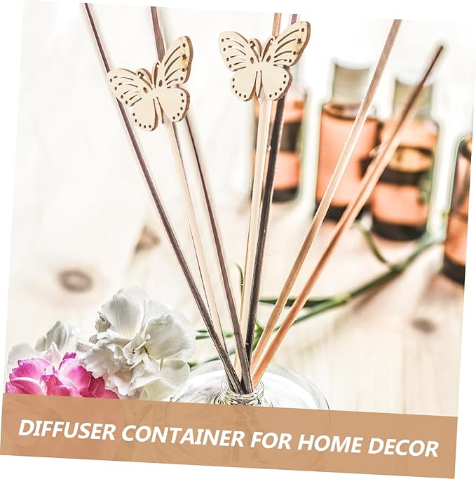 VICASKY 10pcs Butterfly Shaped Diffuser Sticks for Aromatherapy Desk and Bathroom Diffusers Decorative Fragrance Reeds for Home Office Spa and Wedding Settings
