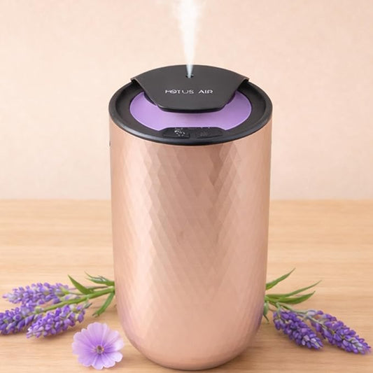 Waterless Essential Oil Diffuser – Portable Cordless Aromatherapy Diffuser for Home, Car, Office – 3 Mist Levels - 4 Timer Modes - 15ml Oil Capacity - USB-C Rechargeable