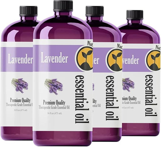 Natures-Star Pure Lavender Essential Oil Therapeutic Grade for Relaxation & Aromatherapy (4 Pack)