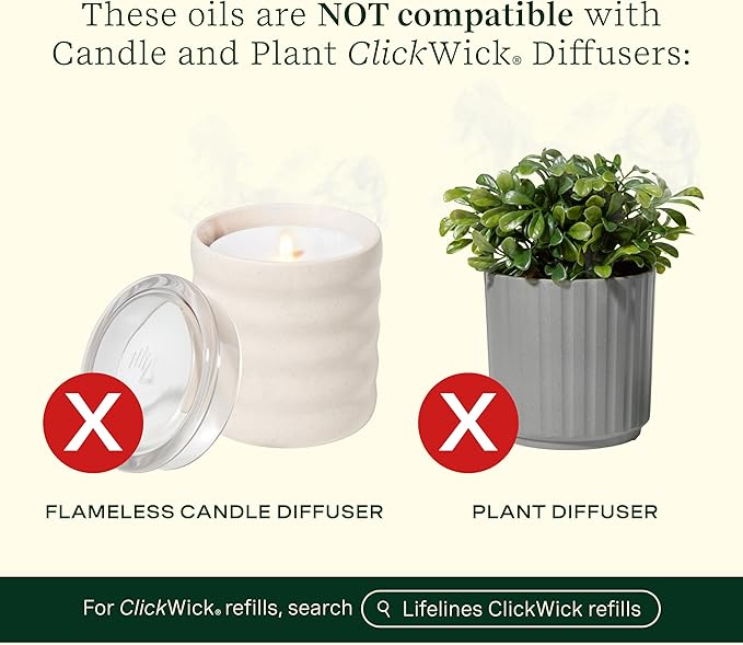 Lifelines Essential Oil Blends, 5-Pack Discovery Set - Blended Essential Oils with Precision Pump for Aromatherapy Diffusers - Long-Lasting Scented Fragrance - Joy, Calm, Focus & Energy Blends
