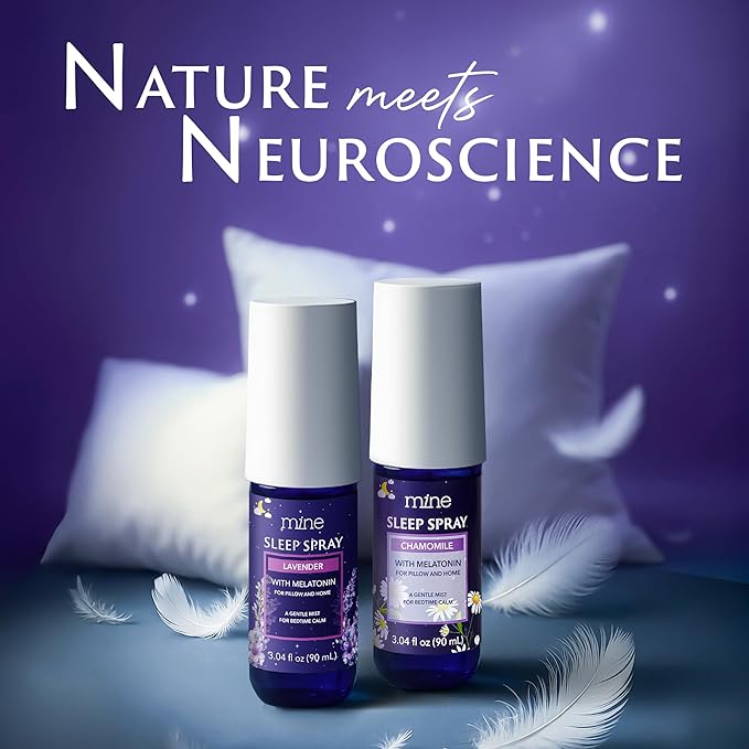 Lavender Sleep Spray with Melatonin - Relaxing Gifts for Teen Girls and Women – Natural Pillow Mist for Sleep, Calming Bed Spray for Adults, Gifts for Mom