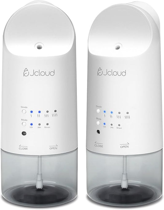 JCLOUD Plug in Diffuser for Essential Oils, 2 Pack Waterless Scent Diffuser Cover Up to 500 Sq. Ft. for Home, Office, Spa – Portable Wall Aromatherapy Device, White