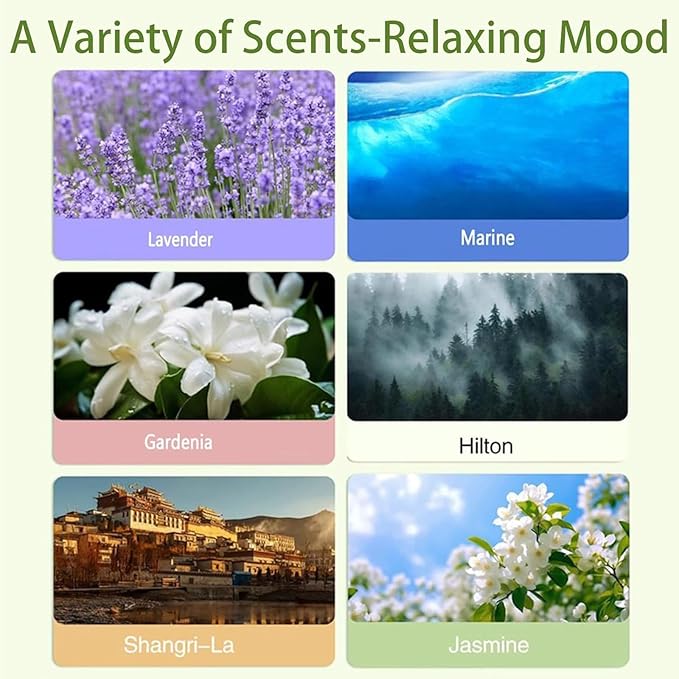 Automatic Aromatherapy Diffuser, Wall Mounted Essential Oil Diffuser, Intelligent Electric Aromatherapy Diffusers for Homee, Rechargeable 5 Mist Modes Aromatherapy Diffusers (Marine)