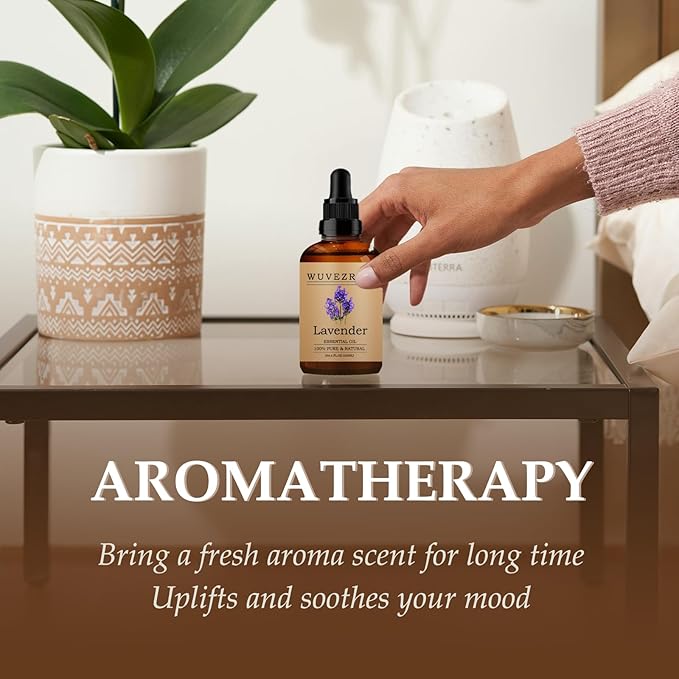 Lavender Essential Oils 120ML, Pure Lavender Essential Oil for Aromatherapy Diffuser - 4 Fl Oz