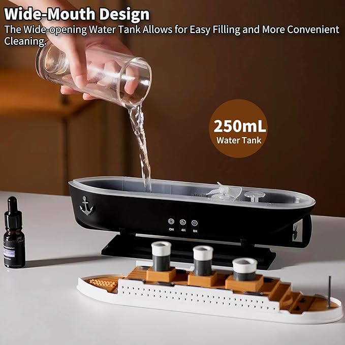 Jellyfish Aroma Diffuser, 250mL Cool Mist Humidifier with Essential Oil Diffuser 7-Color Night Light with Remote Control, Timer, Auto Shut-Off for Bedroom, Home, Office, Relaxation, Sleep
