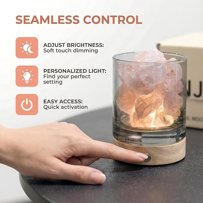 Himalayan Mineral Essential Oil Diffuser, Essential Oil Aromatherapy Lamp Gift Set, Natural Aromatherapy Diffuser for Home and Office Use, Relieves Stress and Purifies The Air