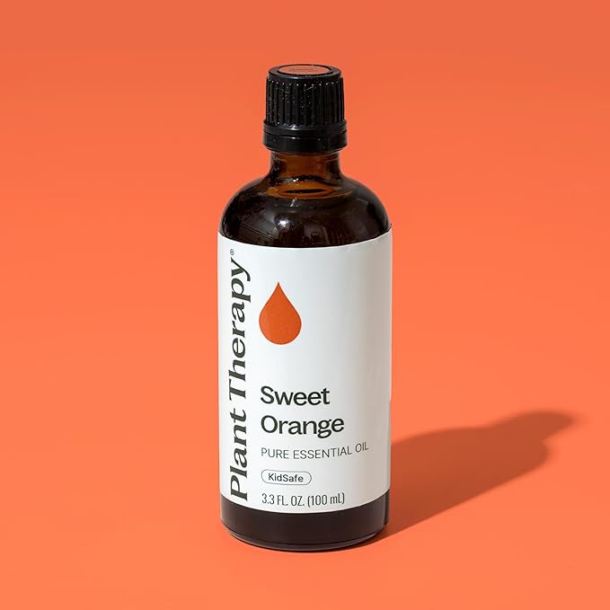 Plant Therapy Sweet Orange Essential Oil 100% Pure, Undiluted, Natural Aromatherapy, Therapeutic Grade 100 mL (3.3 oz)