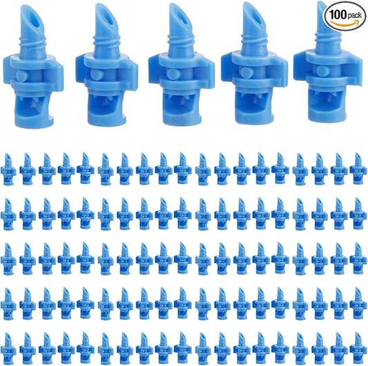 100PCS 90 Degree Misting Nozzle Irrigation, Sprinklers Sprayer for Garden Irrigation System, Micro Sprayer Refraction Automizing Drippers