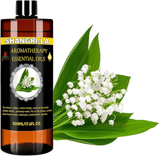 Essential Oils Ultrasonic Diffuser Oil Refill 17.6fl.oz Large Volume Plant-Based Formula Aromatherapy Oil Air Refreshing Odor Reducing Long Lasting Scent Home Hotel Office Use Elitzia ET500EO1