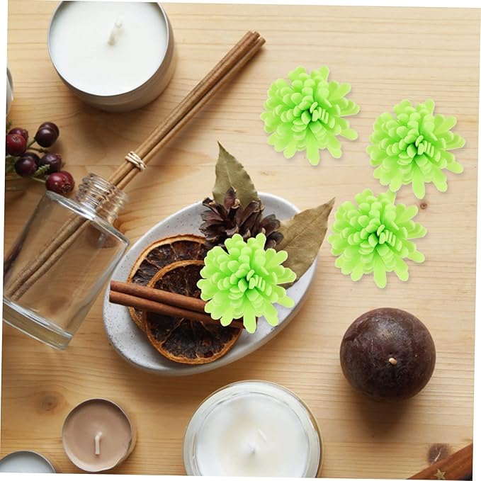 PRETYZOOM 100pcs Aromatherapy Flower Diffuser Sticks Portable Artificial Chrysanthemum Essential Oil Diffusers for Home Bathroom Bedroom Office Air Freshener Decor