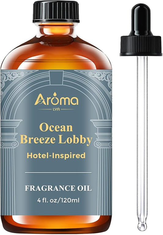 Ocean Breeze Lobby — a Hotel-Inspired Fragrance Oil that Feels Like a Coastal Resort Lobby(Not a Typical Ocean-Fresh Scent), Hotel Diffuser Oil for Home for Diffusers and Crafting
