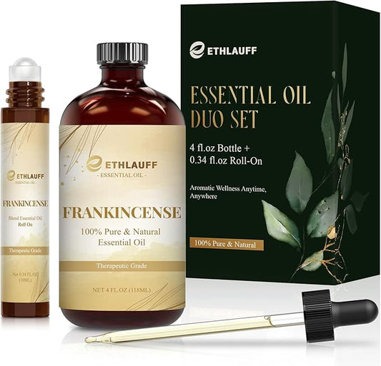 Frankincense Essential Oil — Pure and Natural, Premium Grade Essential Oils for Aromatherapy, Diffusers, Humidifiers, Skincare, Massage, Candle, Soap Making